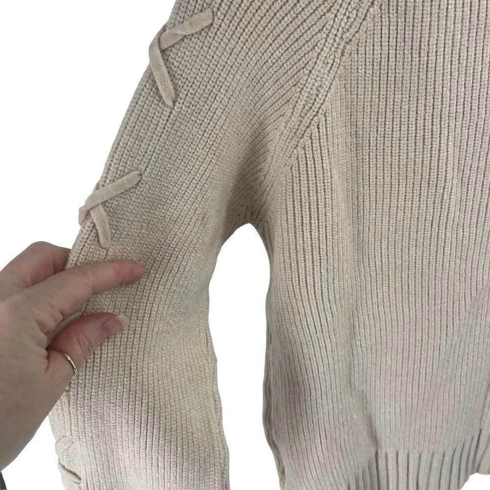 Thousand Island City Women's Pullover Ribbed Knit Turtle Neck Sweater large